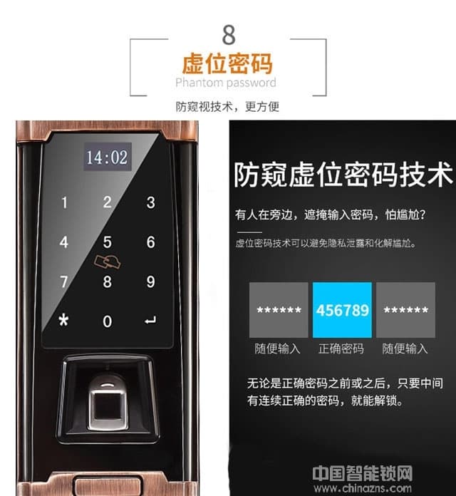 智罗智能锁K2 智能指纹锁 滑盖防盗门智能锁