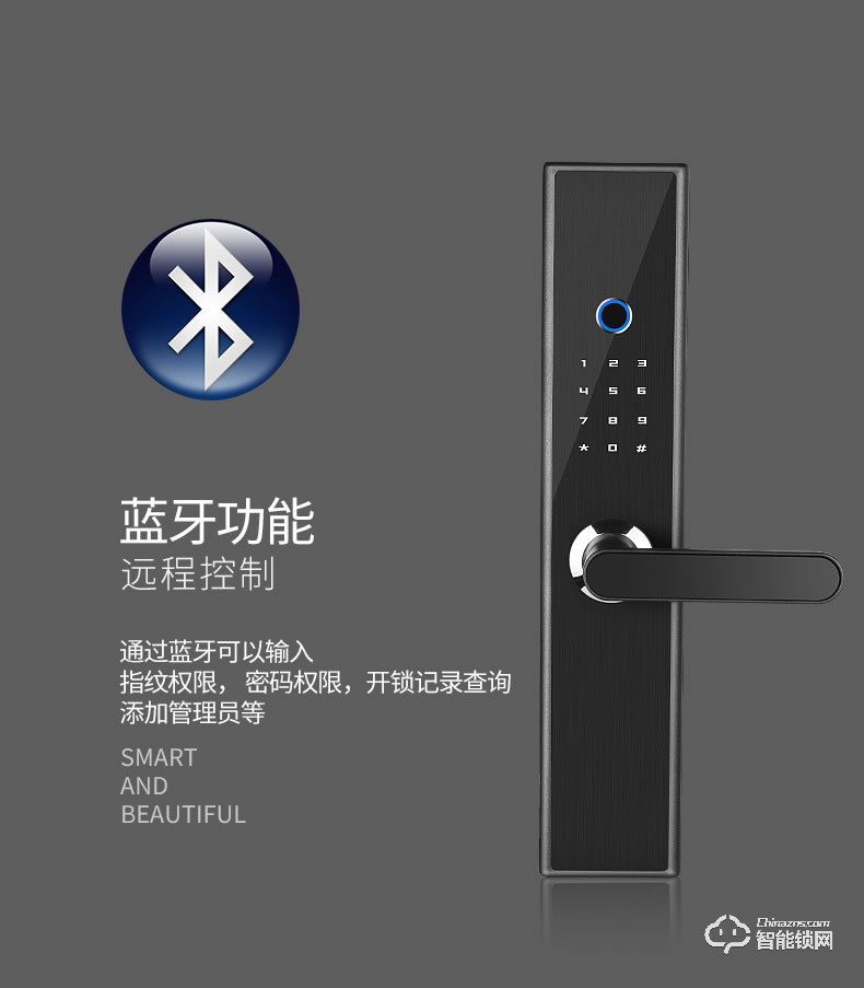 艾尔迈智能锁 防盗门木门小锁密码锁