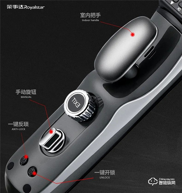 荣事达RSD-M6可视全自动智能锁：集摄像头、智能猫眼以及智能锁于一体